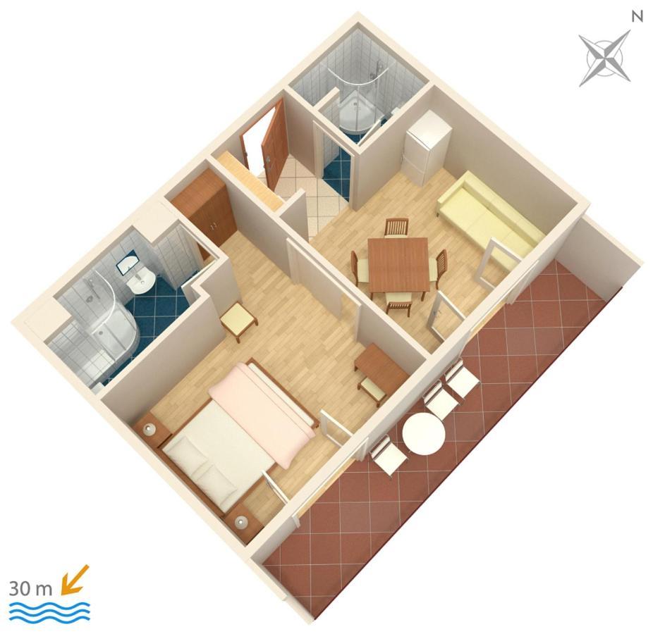 Apartment Igrane 311B Bagian luar foto